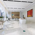 Modern Spacious Bright Bank Lobby With Marble Floors Comfortable Waiting Seats And Functional Service Counters