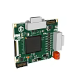Hardware Circuit Board Computer Circuit Board Electrical Parts Computer Parts 3d model