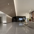 Modern Hall Office Lobby Rest Area 3d model