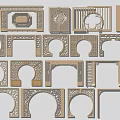 New Chinese-style Moon Cave Gate 3d model