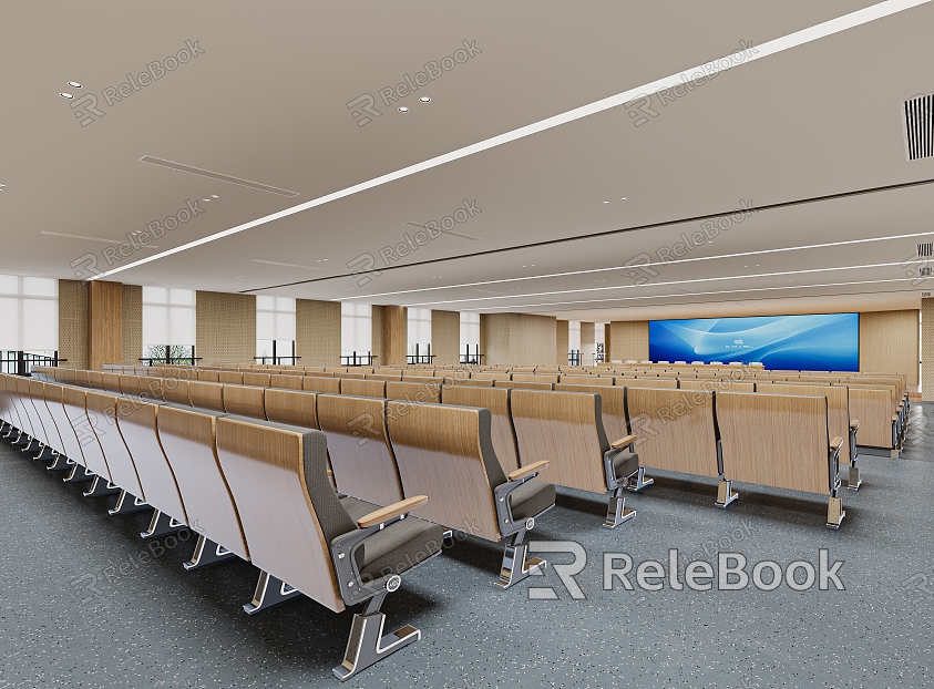 Multi-functional conference room report hall model