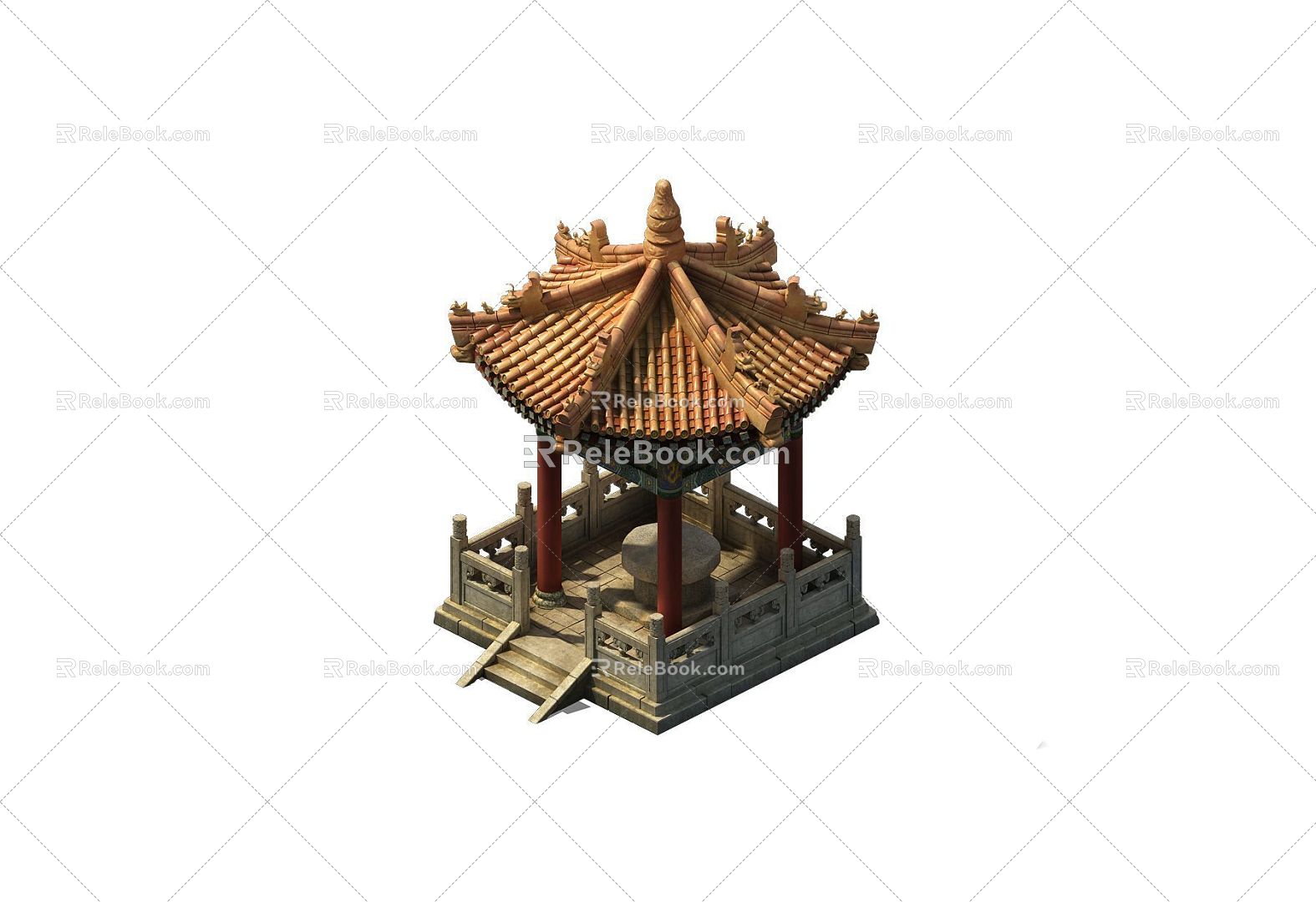 Forbidden City Chinese ancient building pavilion Chinese pavilion courtyard 3d model