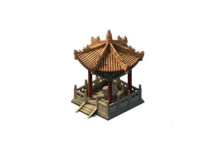 Forbidden City Chinese ancient building pavilion Chinese pavilion courtyard 3d model