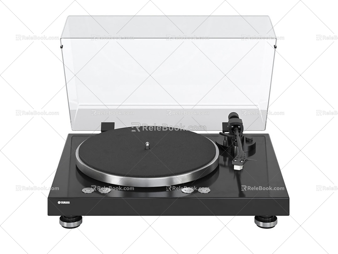 vinyl record player cd player classic record player 3d model