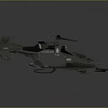 Military Combat Aircraft Weapon With Twin Propellers Sturdy Armored Body And Streamlined Design