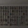 Large White Bookshelf Filled With Various Books And Decorative Artworks In Interior