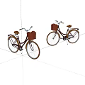 Modern Old Bicycle 3d model