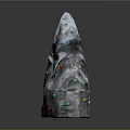 Rock Shaped Indoor Climbing Wall With Colorful Holds For Training