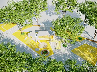 Modern Amusement Park Children's Activity Site Children's Paradise 3d model