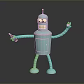 Robot Assistant Small Robot Butler Robot Butler Figure Game Figure 3d model
