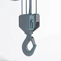 Commercial Electric Hoist Lifting Equipment With Blue Motor And Chain Hook