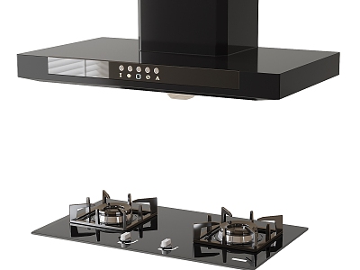 Modern Range Hood Gas Stove Kitchen Appliances model