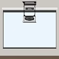Projector screen 3d model