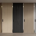 Modern sliding door wooden sliding door sliding door hidden door invisible door screen partition 3d model