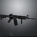 Modern Tactical Rifle With Black Finish Detachable Magazine And Picatinny Rail