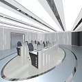 Modern Monitoring Room With Multiple Computer Monitors Control Consoles And Ergonomic Chairs