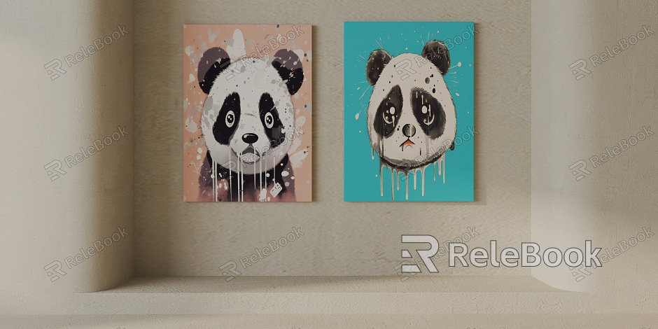 Modern Animal Painting Decorative Painting model