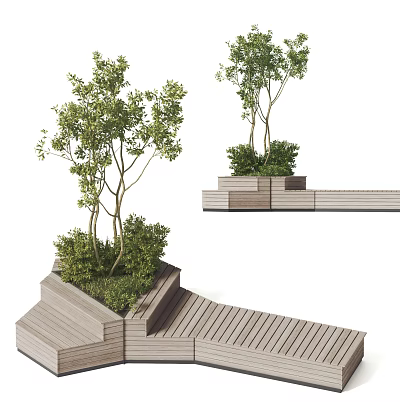 Modern Outdoor Chair Outdoor Landscape Leisure Seat 3d model