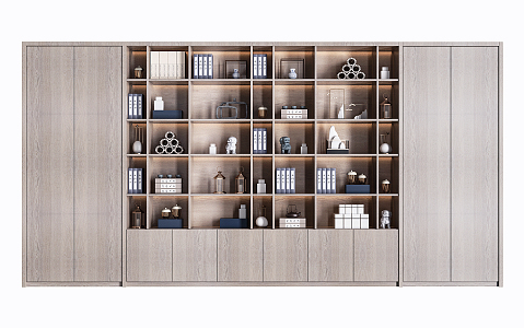 Modern Bookcase Storage Bookcase 3d model