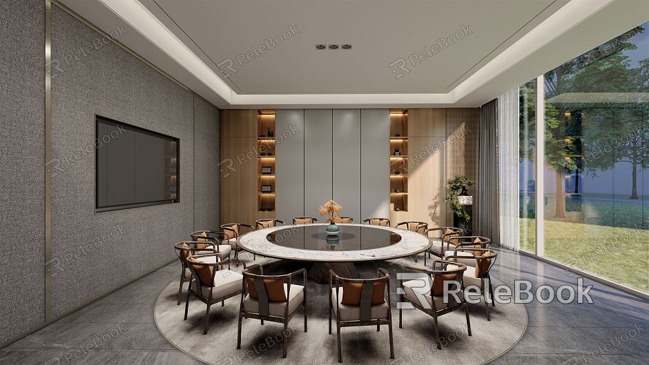 New Chinese-style private room model