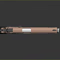 Modern Tactical Weapon Design With Pink And Black Finish Ergonomic Grip And Sleek Barrel Structure