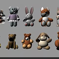 Cute Animal Shaped Plush Toys With Various Colors And Adorable Designs