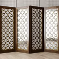 Nordic screen partition 3d model