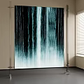 Decorative Indoor Partition With Waterfall Effect And Flowing Water Design