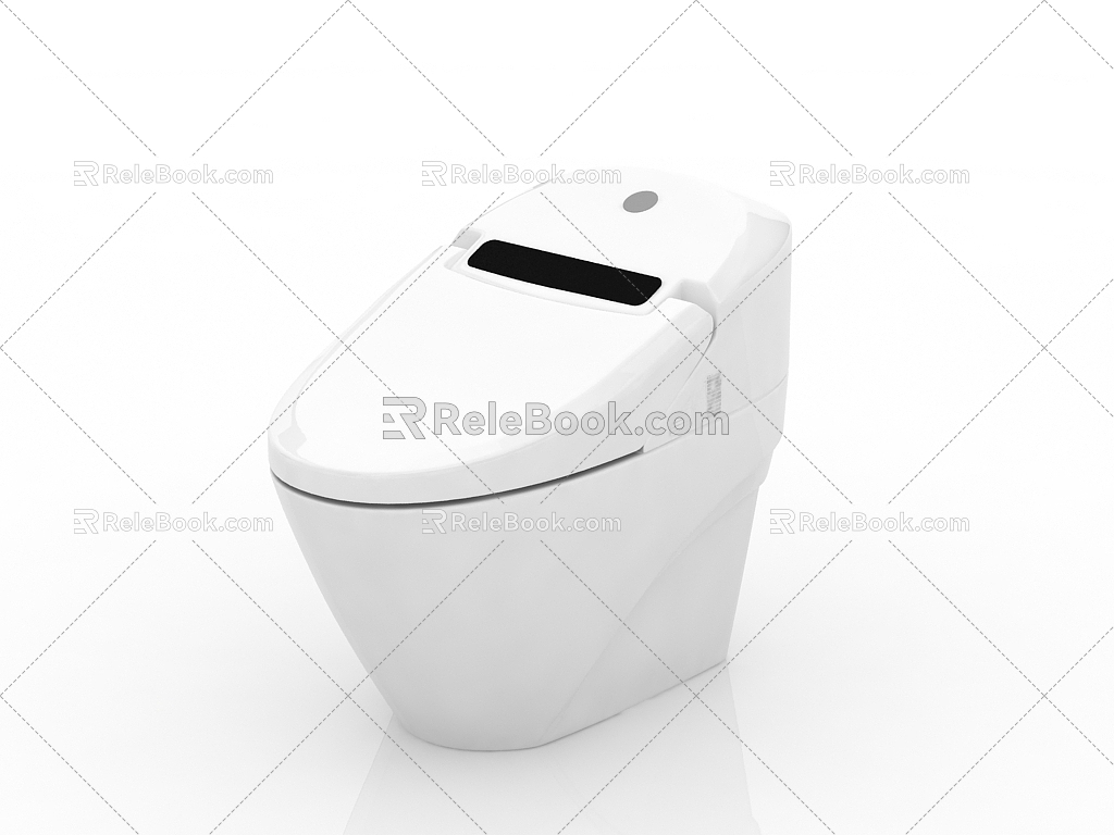 Modern intelligent toilet 3d model