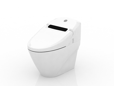 Modern intelligent toilet 3d model