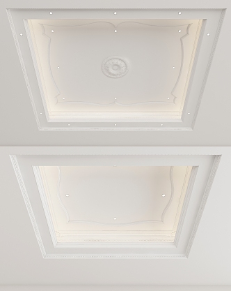 European-style ceiling 3d model