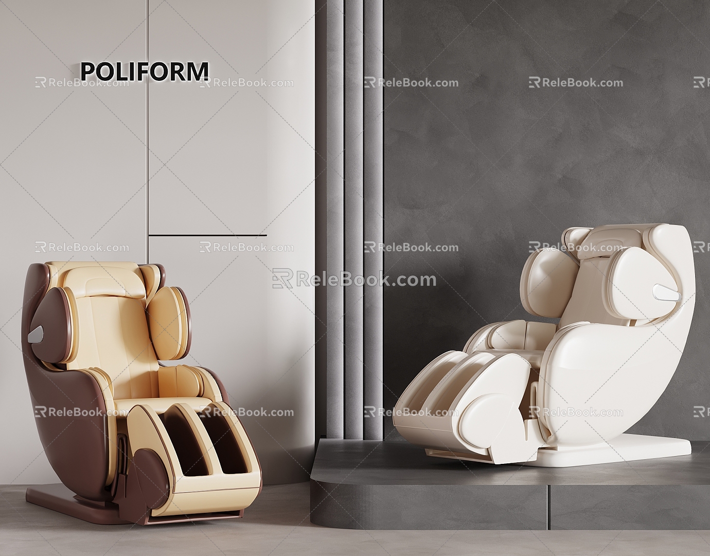 massage chair 3d model