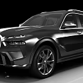 BMW Black Luxury SUV With Modern Design And Large Alloy Wheels