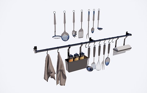 Modern Kitchen Supplies Kitchen Supplies Hanging Tools 3d model