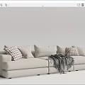 Modern Multiplayer Sofa 3d model