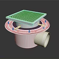 Heavy Duty Industrial Equipment Stainless Steel Drainage System With Grated Cover And Round Base Pipe
