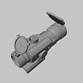 Red Dot Rifle Sight 3d model