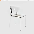 Modern Transparent Dining Chair With Clear Acrylic Material And Minimalist Sleek Design