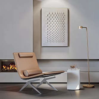Modern Minotti recliner 3d model