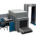 Public Security Check Equipment With Metal Detector Gate And X Ray Scanner Machine