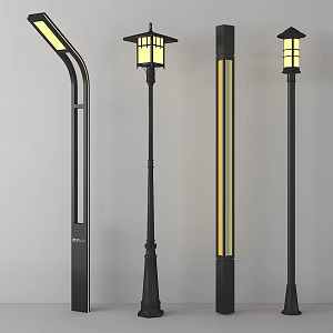 Modern street lamp outdoor lamp high pole lamp street lamp garden landscape lamp combination 3d model