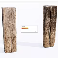 Natural Stone Wood Logs With Rustic Texture And Surface Details For Decorative Use 3d model