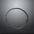 Metallic Braided Headband With Circular Shape And Knot Detail For Fashion Accessories
