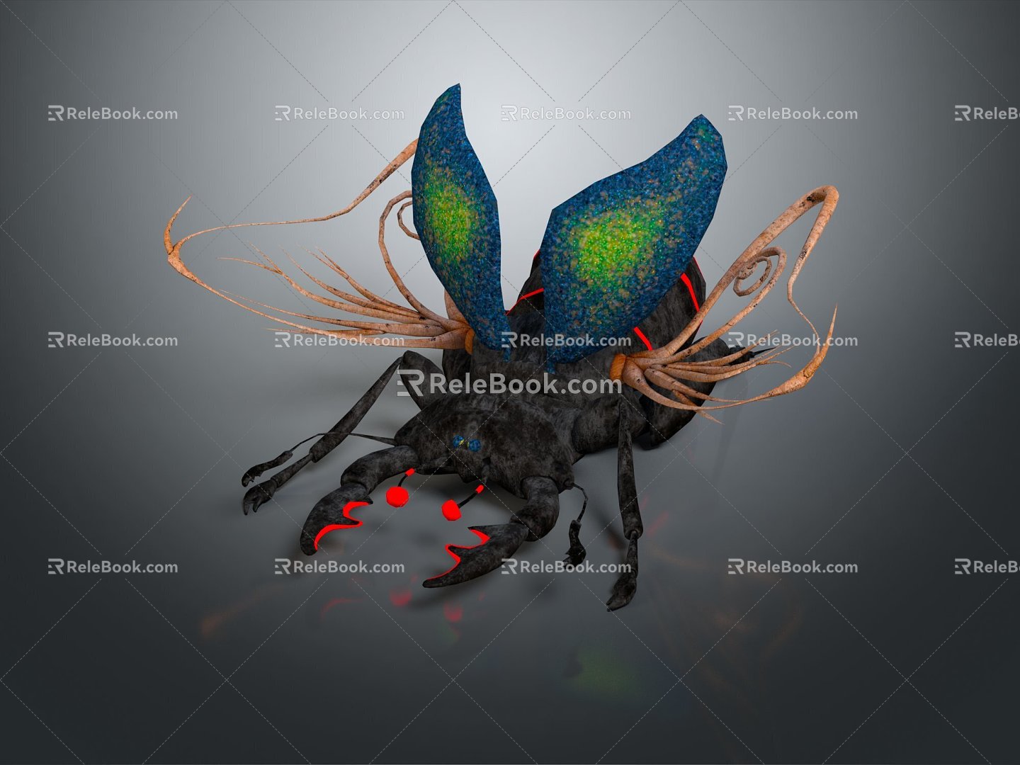 Modern Beetle Beetle Scarab Insect 3d model