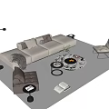 Modern Sofa Coffee Table Set With Marble Top Accent Chair And Floor Lamp