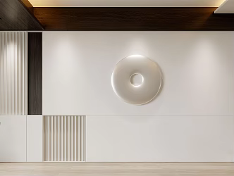 Modern background wall 3d model