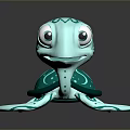 Turtle Cartoon Turtle Snapping Turtle Chickbill Turtle Reptile Cold Blooded Animal Reptile Class 3d model