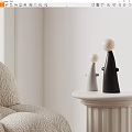 Modern Cream Style Table Lamp Cream Table Lamp 3d model