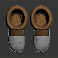 Modern Boots Medium Boots 3d model