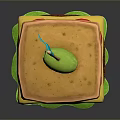 Tasty Layered Sandwich With Fresh Lettuce Tomato And Olive On Toothpick